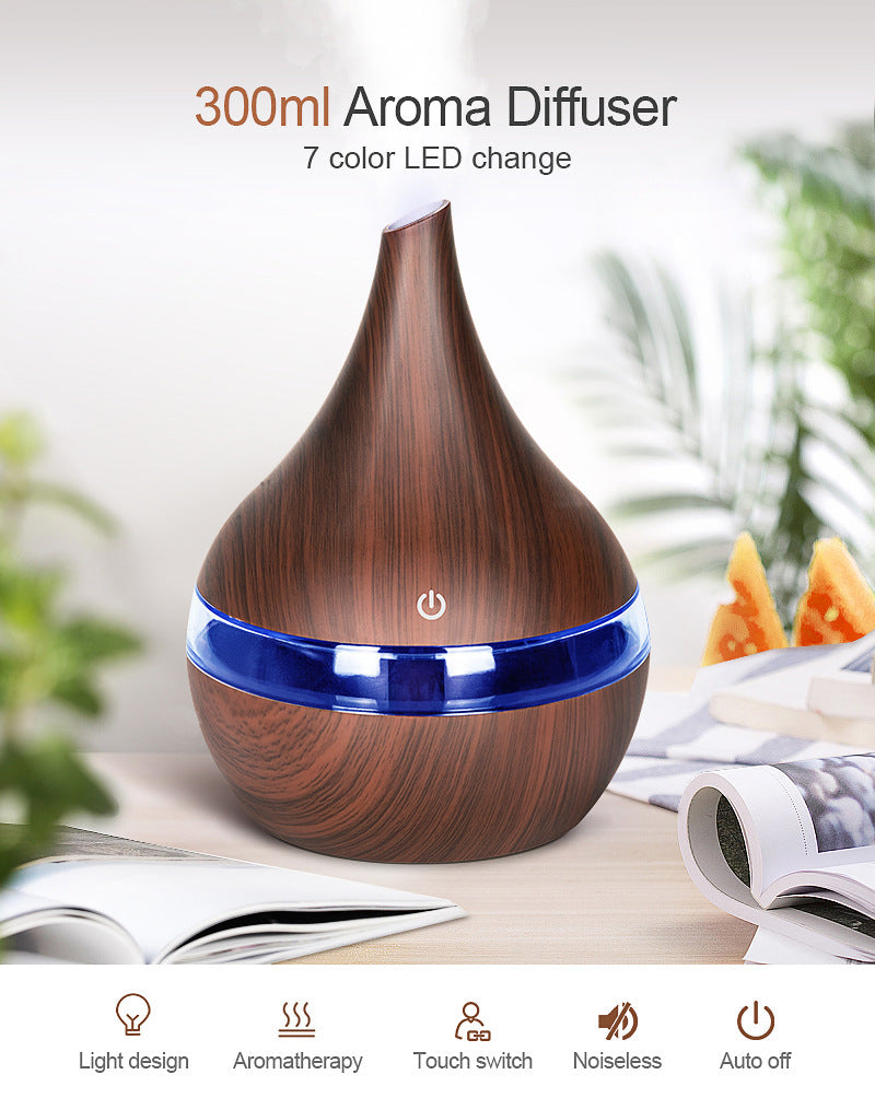 Diffuseur d’Huiles Essentielles AirZen™ – Ambiance Relaxante & Éclairage LED 7 Couleurs