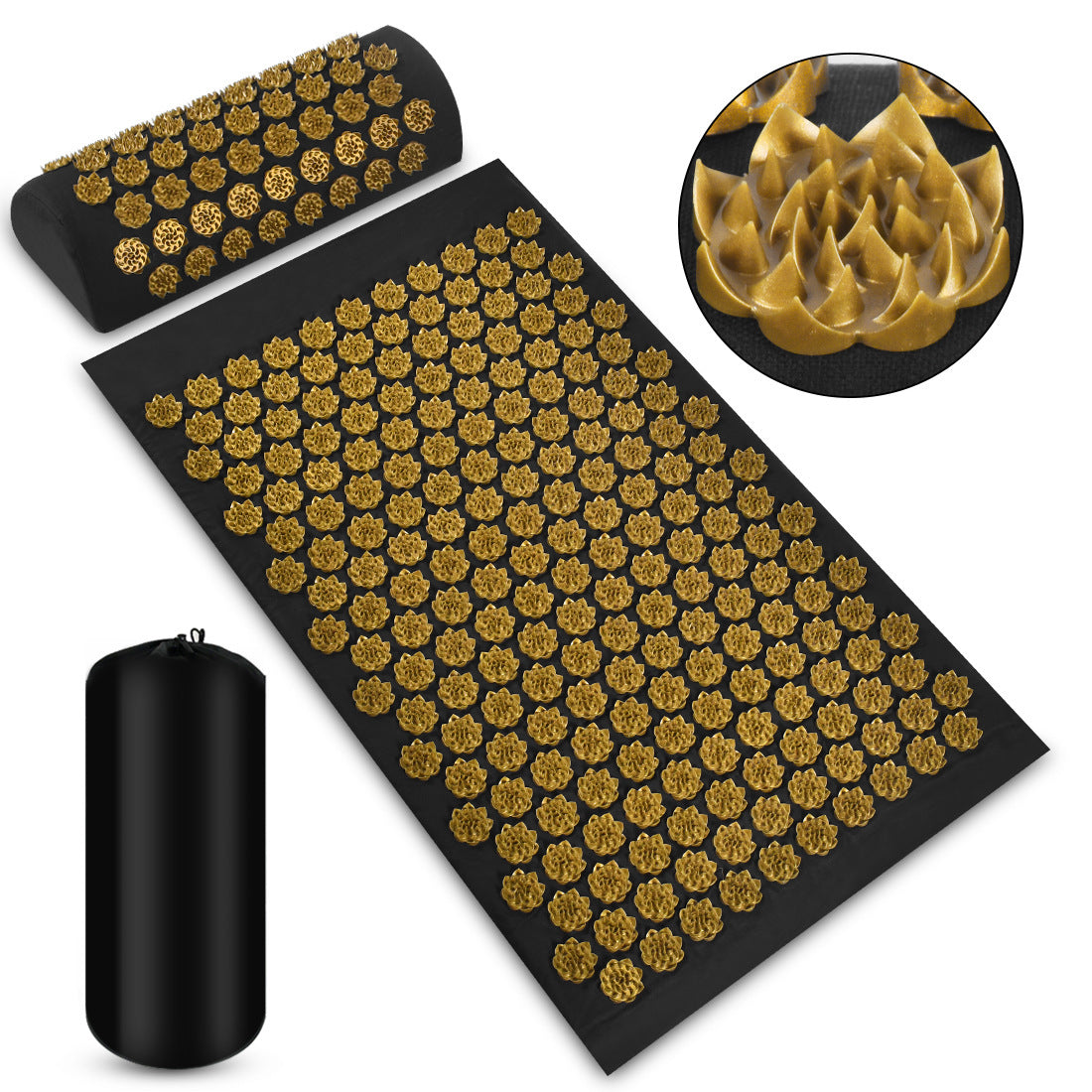 Tapis d’Acupression Black Gold™ – Relaxation, Détente & Soulagement Naturel
