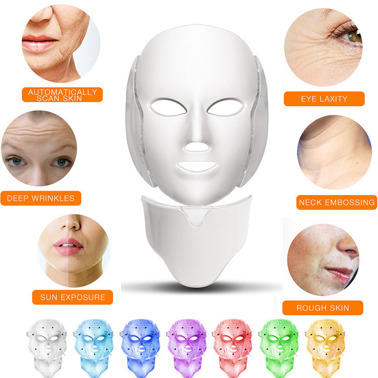 Masque LED Face Mask™ – Soin Visage à Lumière Rouge & Bleue Anti-Âge et Éclat
