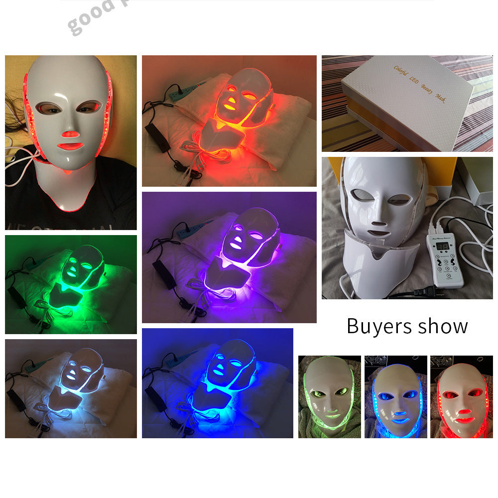 Masque LED Face Mask™ – Soin Visage à Lumière Rouge & Bleue Anti-Âge et Éclat