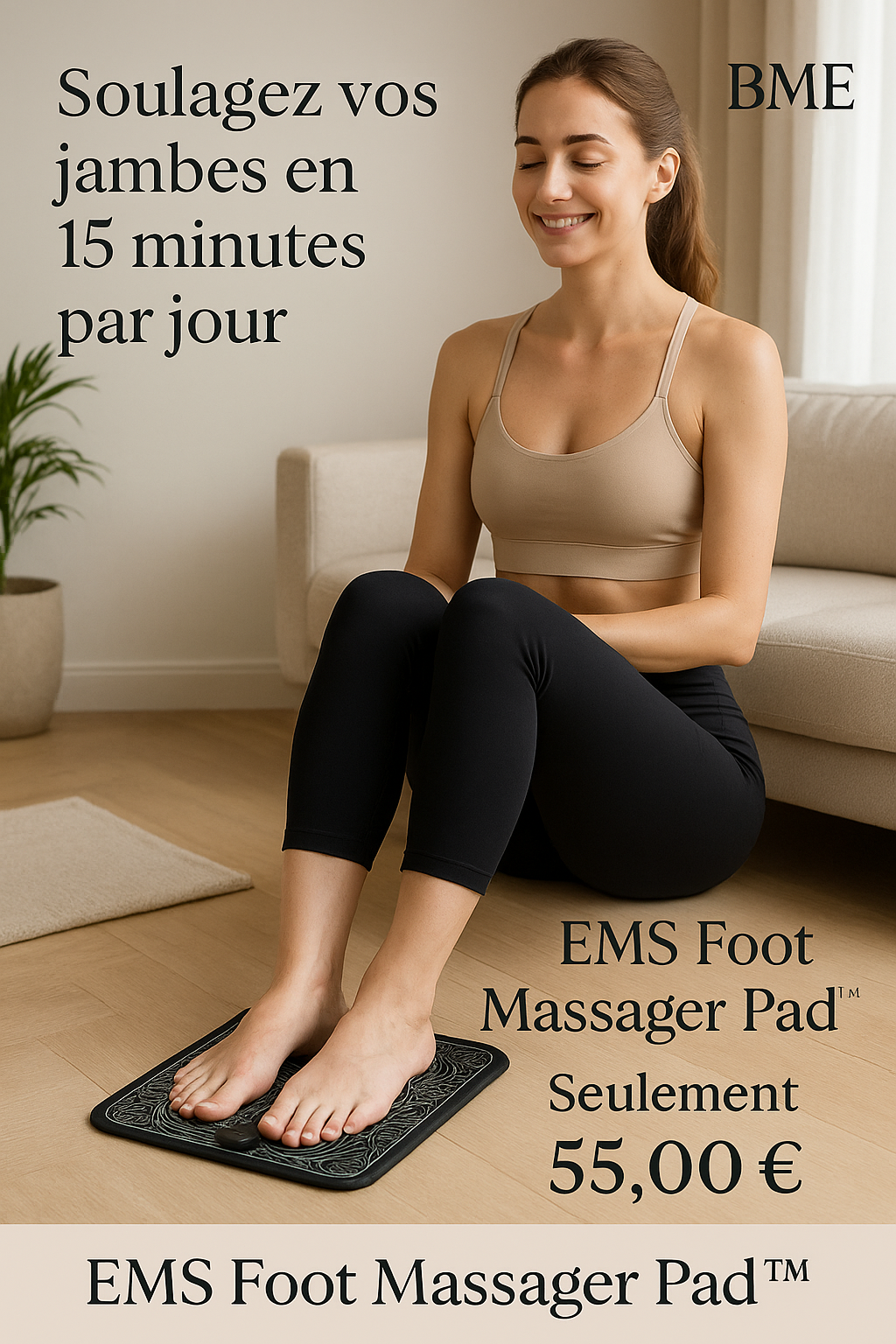 EMS Foot Massager Pad™ – Récupération musculaire et relaxation express