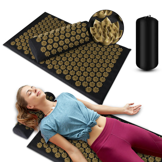 Tapis d’Acupression Black Gold™ – Relaxation, Détente & Soulagement Naturel