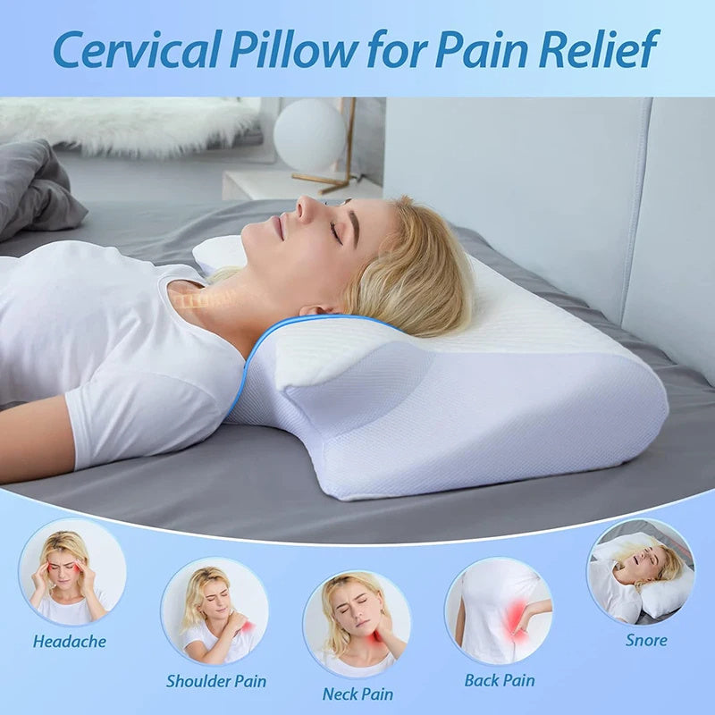🔥 Oreiller Ergonomique SleepFit™ – Dormez mieux, réveillez-vous sans douleur